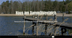 Desktop Screenshot of hausamdammuehlenteich.de